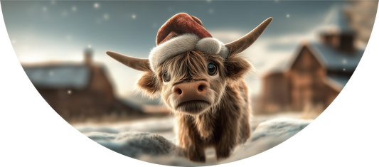 Highland Calf Christmas