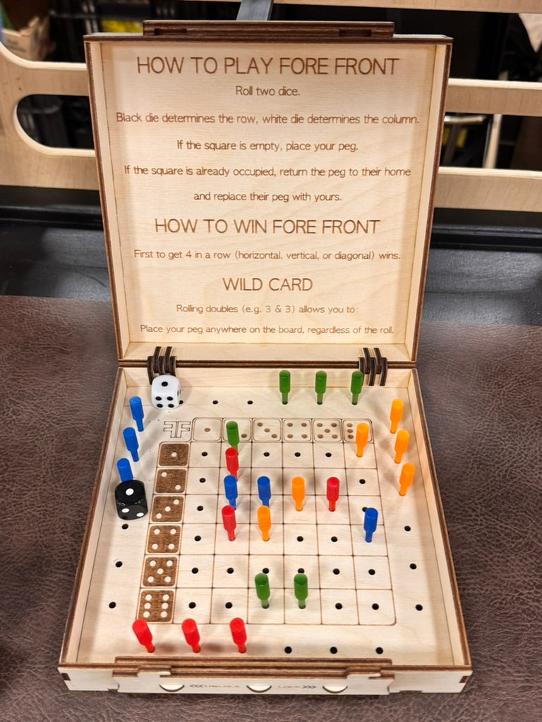 Fore Front Battle – Handcrafted Wooden Strategy Dice Game