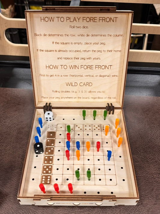 Fore Front Battle – Handcrafted Wooden Strategy Dice Game