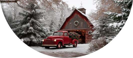 Red Christmas Truck